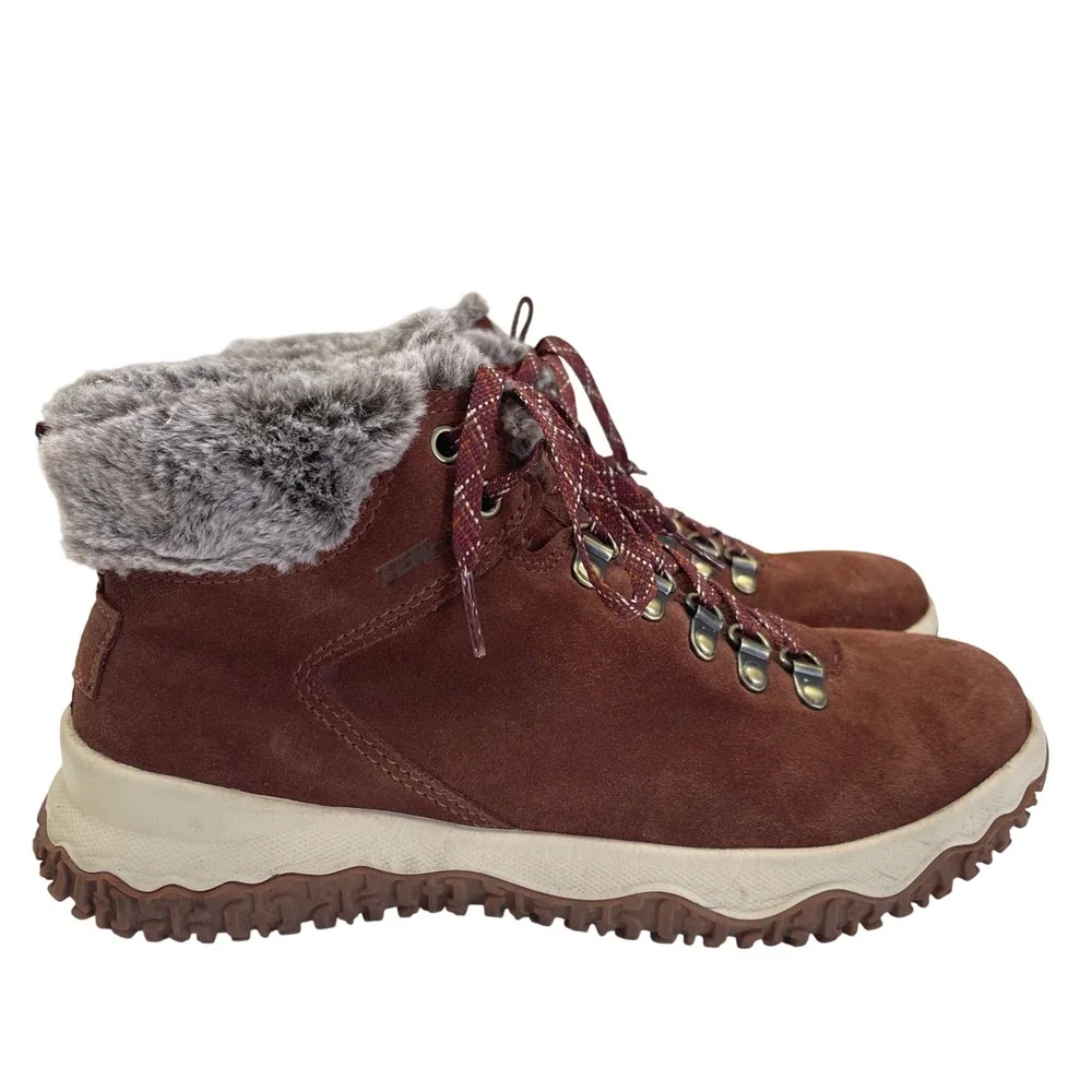 LL Bean Boots Womens 8.5 Day Venture Brown Suede PrimaLoft Insulated Waterproof